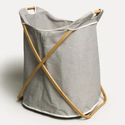 MÖVE Wäschekörbe-Bamboo Wäschekorb(grey)