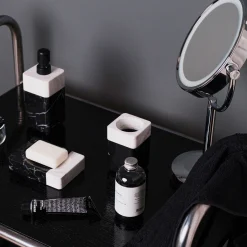 MÖVE Seifenspender & -Schalen-Black & White Seifenschale(black/snow)