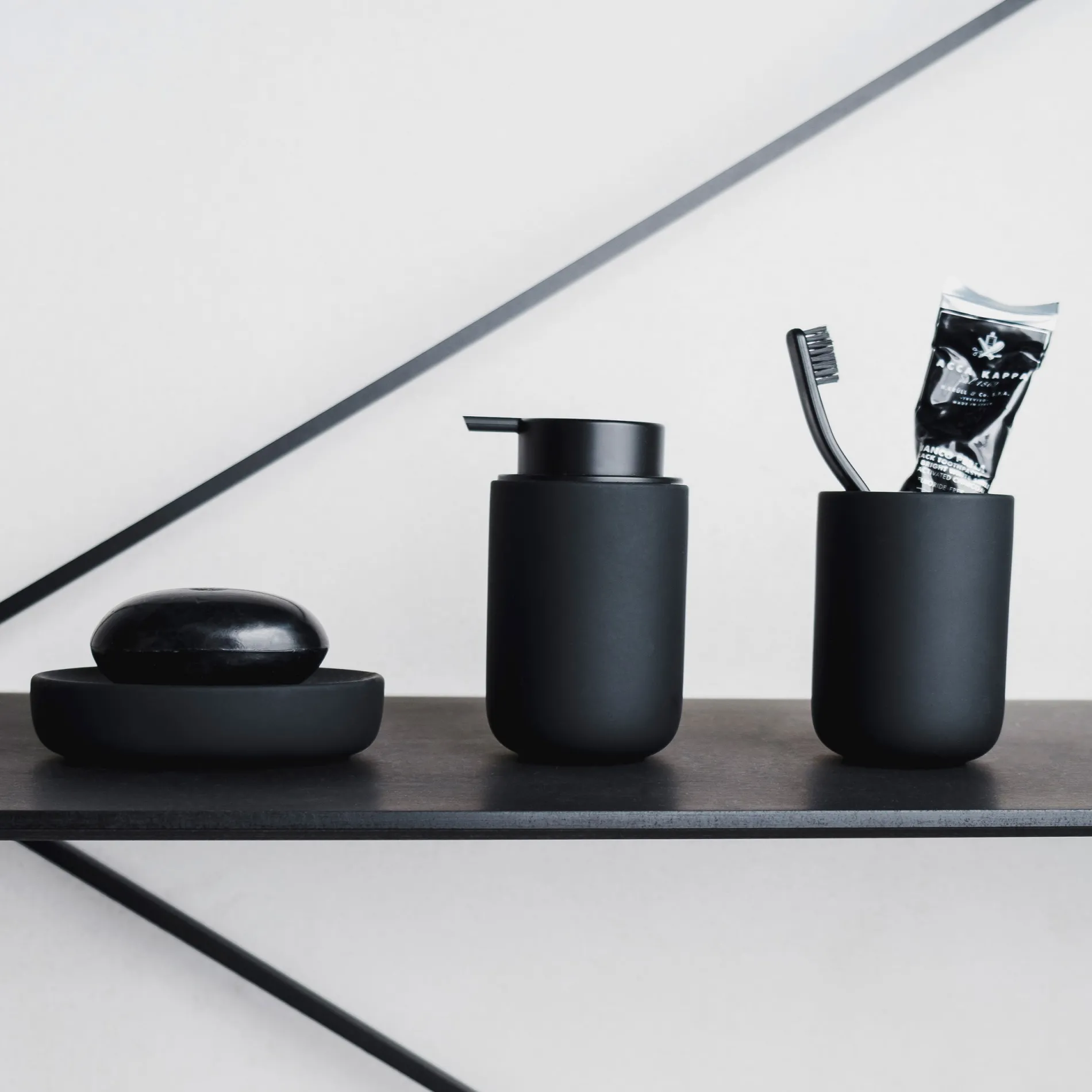 MÖVE Zahnputzbecher-Black Velvet Zahnbürstenhalter(black)