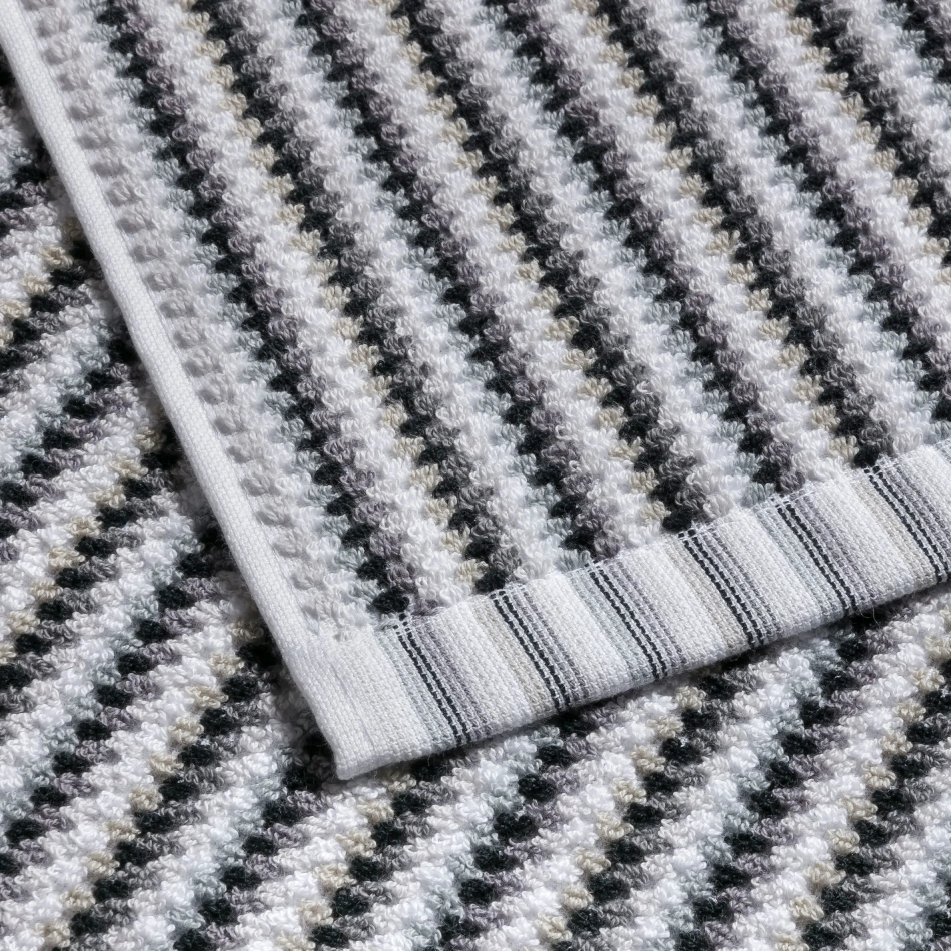 MÖVE Duschtücher-Bliss Duschtuch 67X140 cm(silver/black)