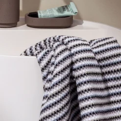 MÖVE Duschtücher-Bliss Duschtuch 67X140 cm(silver/black)