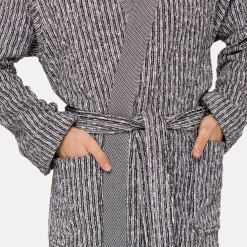 Damen MÖVE Damen|Herren-Brooklyn Kimono schwarz(nature/black/Stepper Karos)