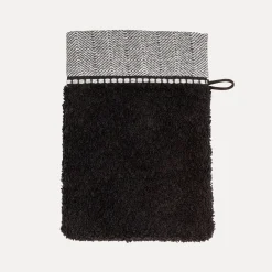 MÖVE Waschhandschuhe|Kleine Handtücher-Brooklyn Waschhandschuh 20X15 cm(black)