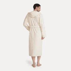 Herren MÖVE Herren|Unisex-Calm Essence Bademantel mit Kapuze beige(nature)