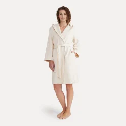 Damen MÖVE Damen|Mit Kapuze-Calm Essence Bademantel mit Kapuze beige(nature)