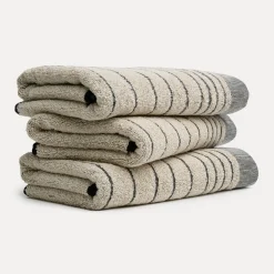 MÖVE Duschtücher-Eden Duschtuch 80X150 cm(nature/black)