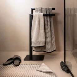 MÖVE Waschhandschuhe|Kleine Handtücher-Eden Waschhandschuh 20X15 cm(nature/black)