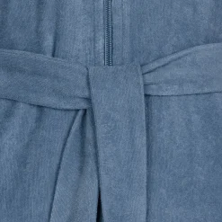 Damen MÖVE Damen|Mit Kapuze-Homewear Bademantel mit Kapuze blau(steel blue)