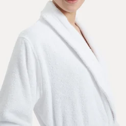 Damen MÖVE Damen|Herren-Homewear Schalkragenmantel weiß(snow)