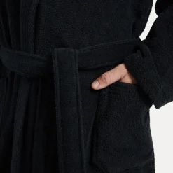 Damen MÖVE Damen|Herren-Homewear Schalkragenmantel schwarz(black)