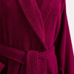 Damen MÖVE Damen|Herren-Homewear Schalkragenmantel rot(berry)