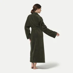 Damen MÖVE Damen|Herren-Homewear Schalkragenmantel grün(olive)
