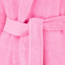 Damen MÖVE Damen|Kurze Bademäntel-Homewear Schalkragenmantel pink(flamingo)