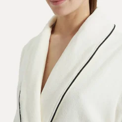 Damen MÖVE Damen|Herren-Homewear Schalkragenmantel beige(ivory)