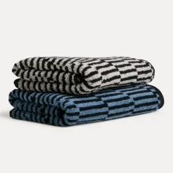 MÖVE Handtücher-Illusions Handtuch 50X100 cm(steelblue/black)