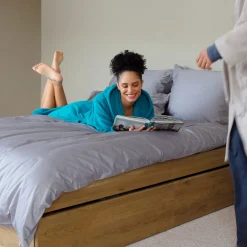 MÖVE Bettbezüge|Kissenbezüge-Luxury Kissenbezug 80x40 cm(light blue)