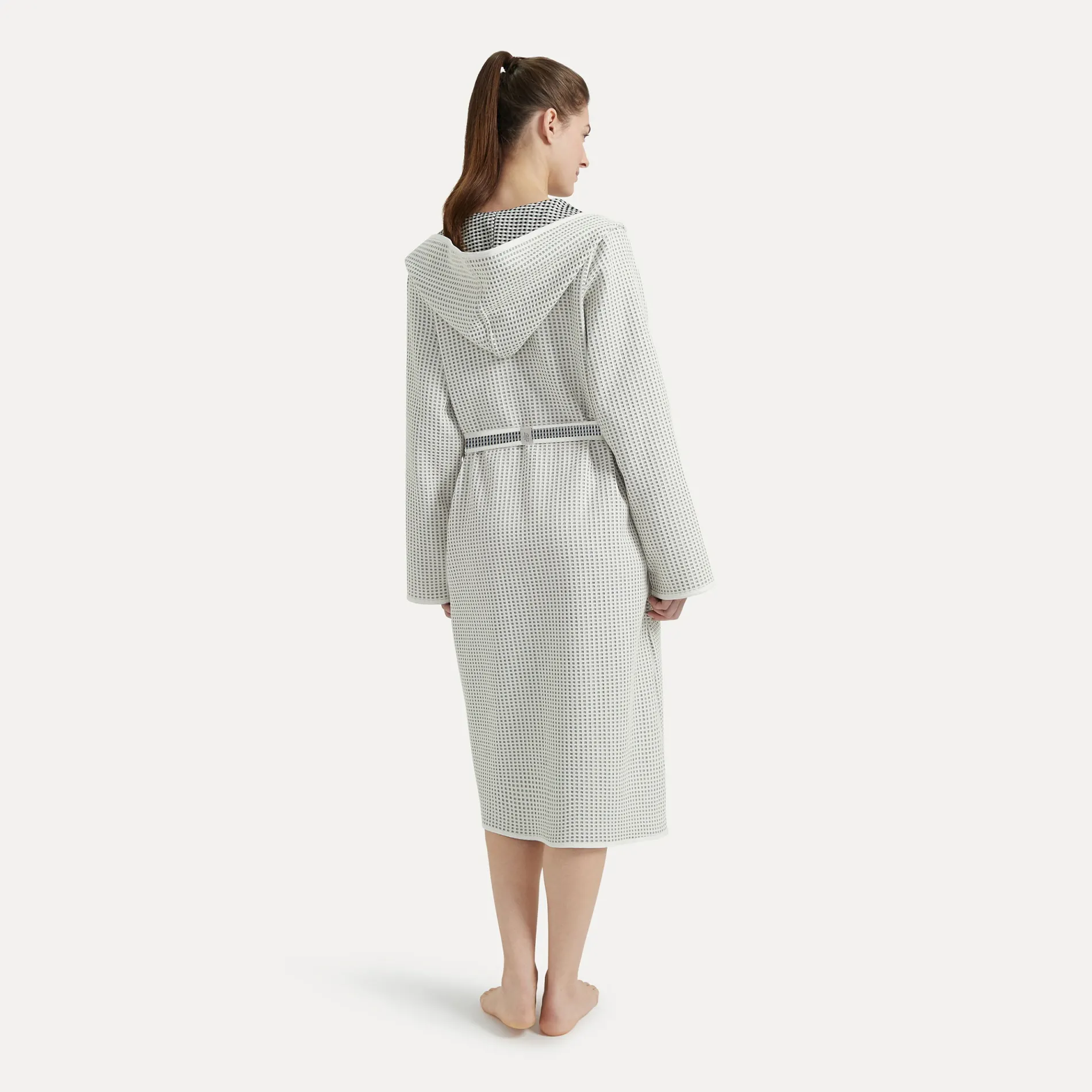 Damen MÖVE Damen|Mit Kapuze-New Heritage Bademantel mit Kapuze grau(nature/black)