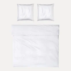 MÖVE Bettwäsche 200X200|Bettbezüge-Noblesse Bettwäsche 200x200 cm + 2x80x80 cm(white/champagne)