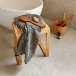 MÖVE Duschtücher|Saunatücher-Sauna Duschtuch 70x140 cm(nature/black)