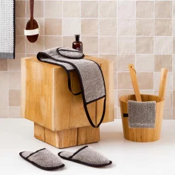 MÖVE Saunatücher|Pantoffeln-Sauna Pantoffeln grau(nature/black)