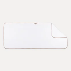 MÖVE Saunatücher-Sauna Saunatuch 70X170 cm(blanc mit braunen Schrägband)