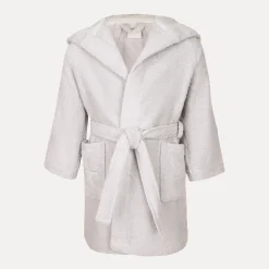 Kinder MÖVE Kinder|Mit Kapuze-Stars Bademantel mit Kapuze grau(silver)