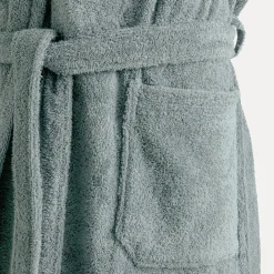 Damen MÖVE Damen|Herren-Superwuschel Bademantel mit Kapuze grün(tea)