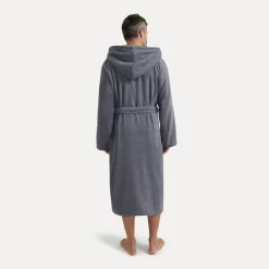 Damen MÖVE Damen|Herren-Superwuschel Bademantel mit Kapuze grau(stone)