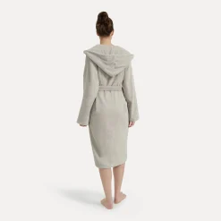 Damen MÖVE Damen|Herren-Superwuschel Bademantel mit Kapuze beige(cashmere)