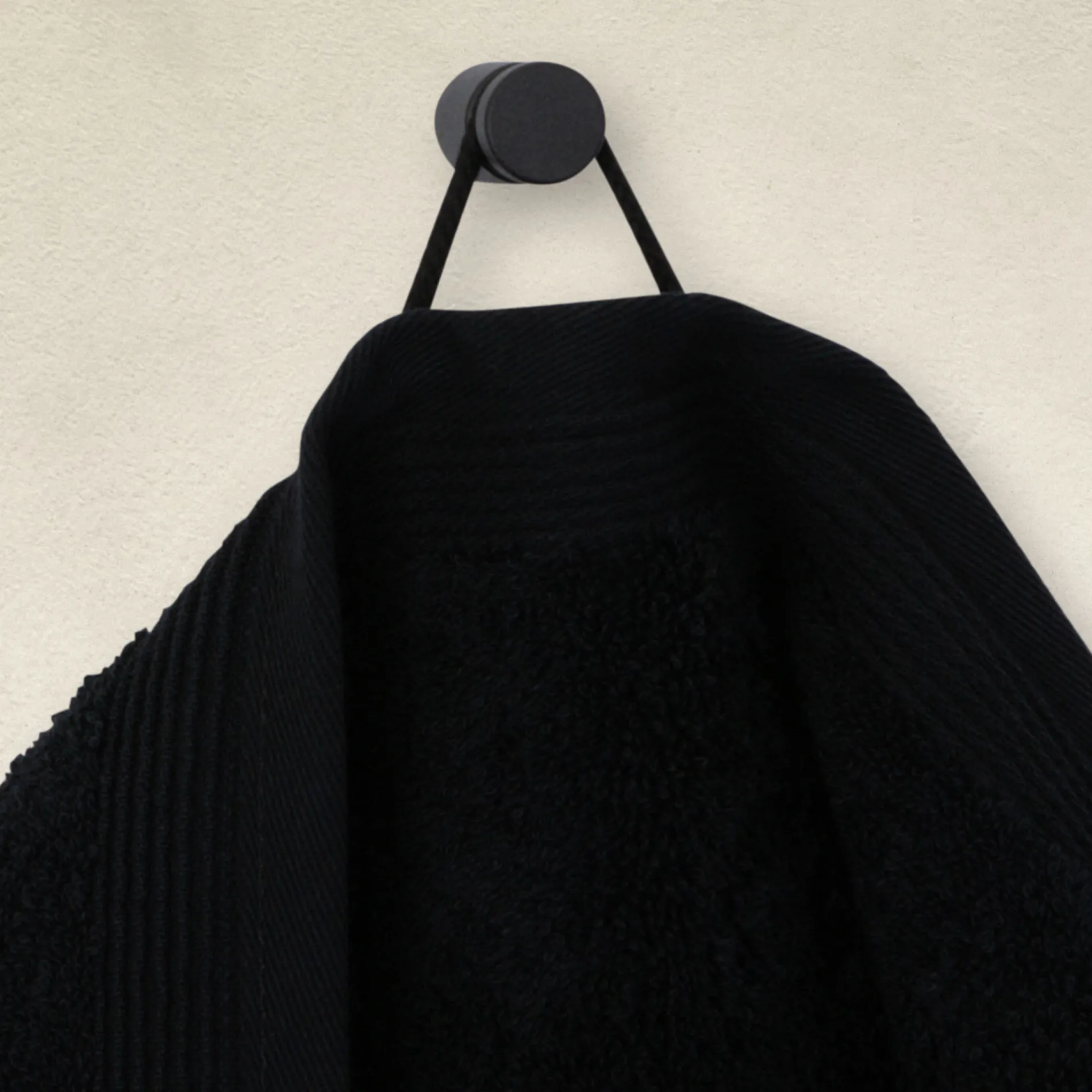 MÖVE Gästehandtücher|Kleine Handtücher-Superwuschel Gästetuch 30X50 cm(black)