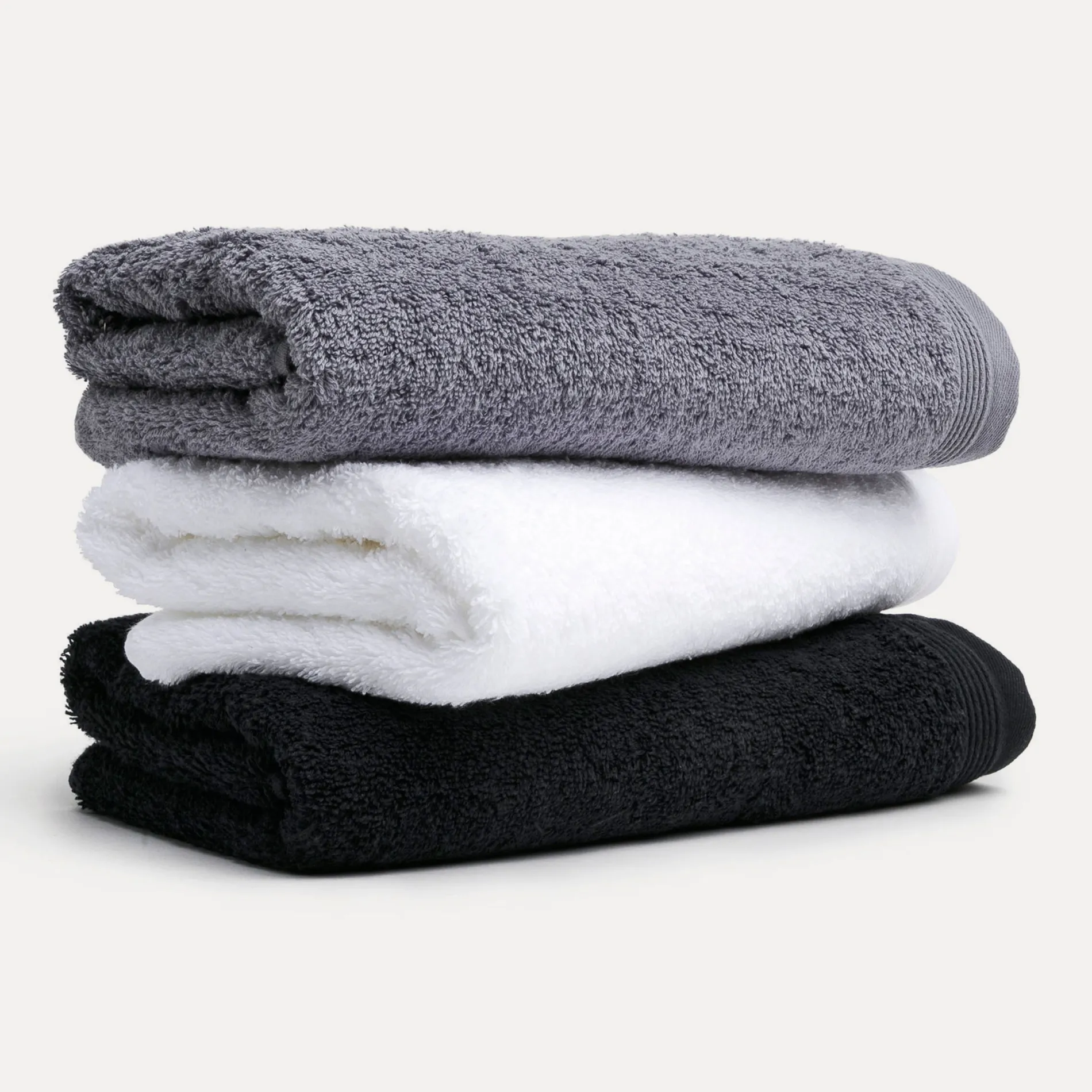 MÖVE Handtuchsets|Gästehandtücher-Superwuschel Gästetuchset 3-TLG(dark grey)