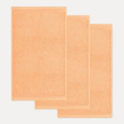 MÖVE Handtuchsets|Kleine Handtücher-Superwuschel Gästetuchset 3-TLG(peach fuzz)