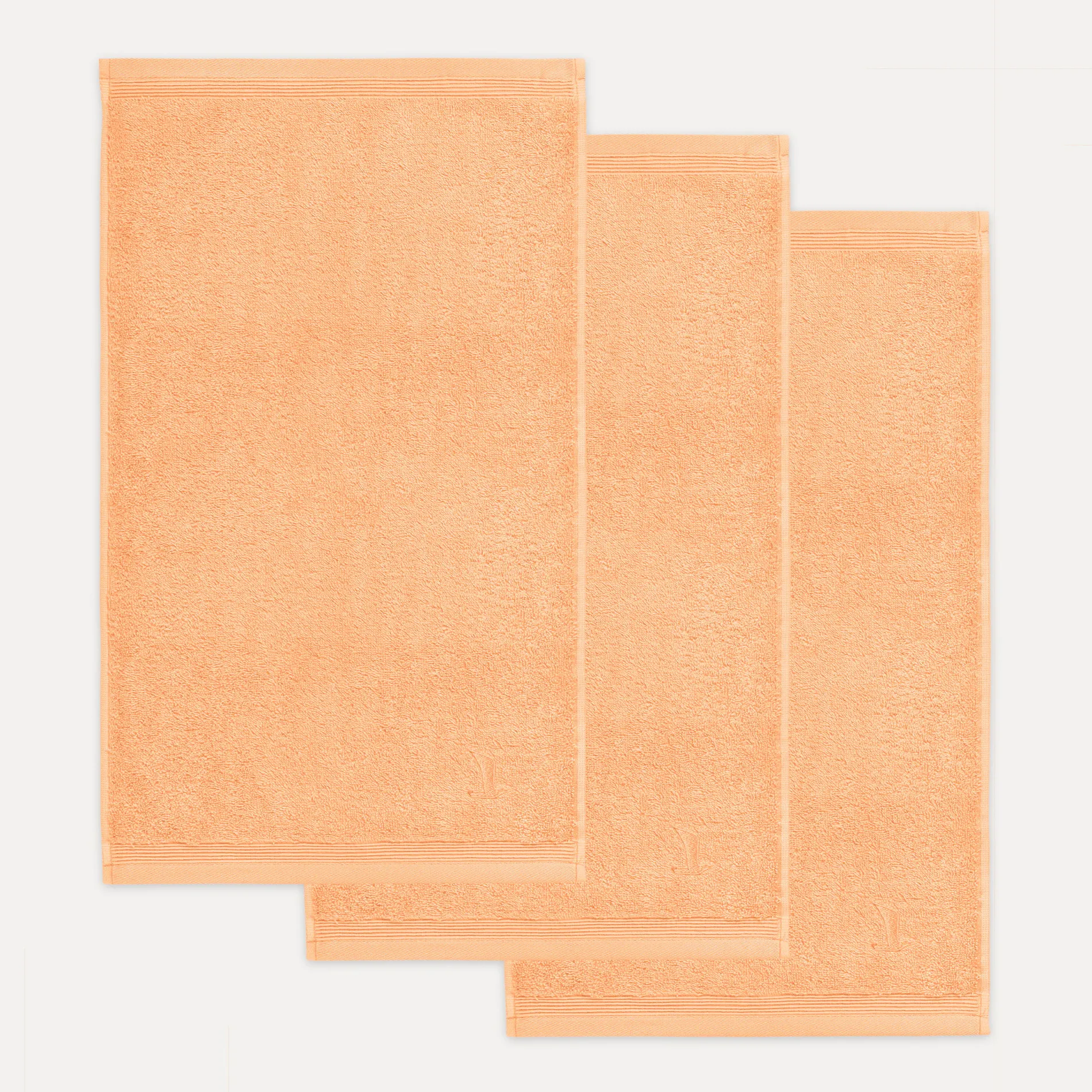 MÖVE Handtuchsets|Kleine Handtücher-Superwuschel Gästetuchset 3-TLG(peach fuzz)