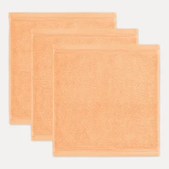 MÖVE Handtuchsets|Kleine Handtücher-Superwuschel Seiftuchset 3-TLG(peach fuzz)