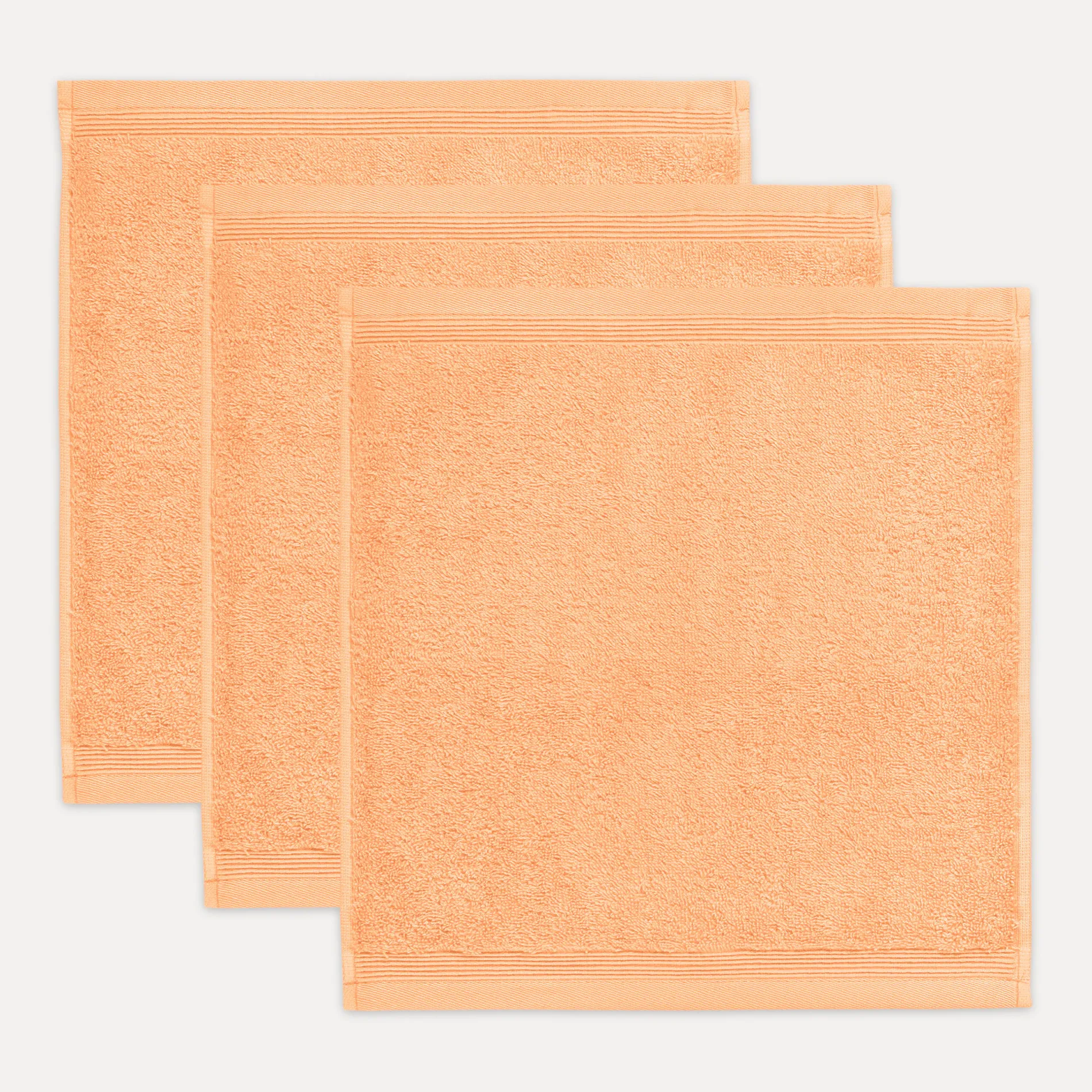 MÖVE Handtuchsets|Kleine Handtücher-Superwuschel Seiftuchset 3-TLG(peach fuzz)