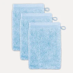 MÖVE Handtuchsets|Waschhandschuhe-Superwuschel Waschhandschuhset 3-TLG(aquamarine)