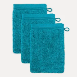 MÖVE Handtuchsets|Waschhandschuhe-Superwuschel Waschhandschuhset 3-TLG(lagoon)