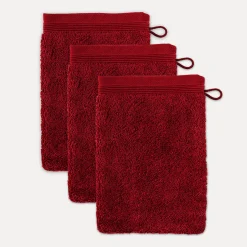 MÖVE Handtuchsets|Waschhandschuhe-Superwuschel Waschhandschuhset 3-TLG(ruby)