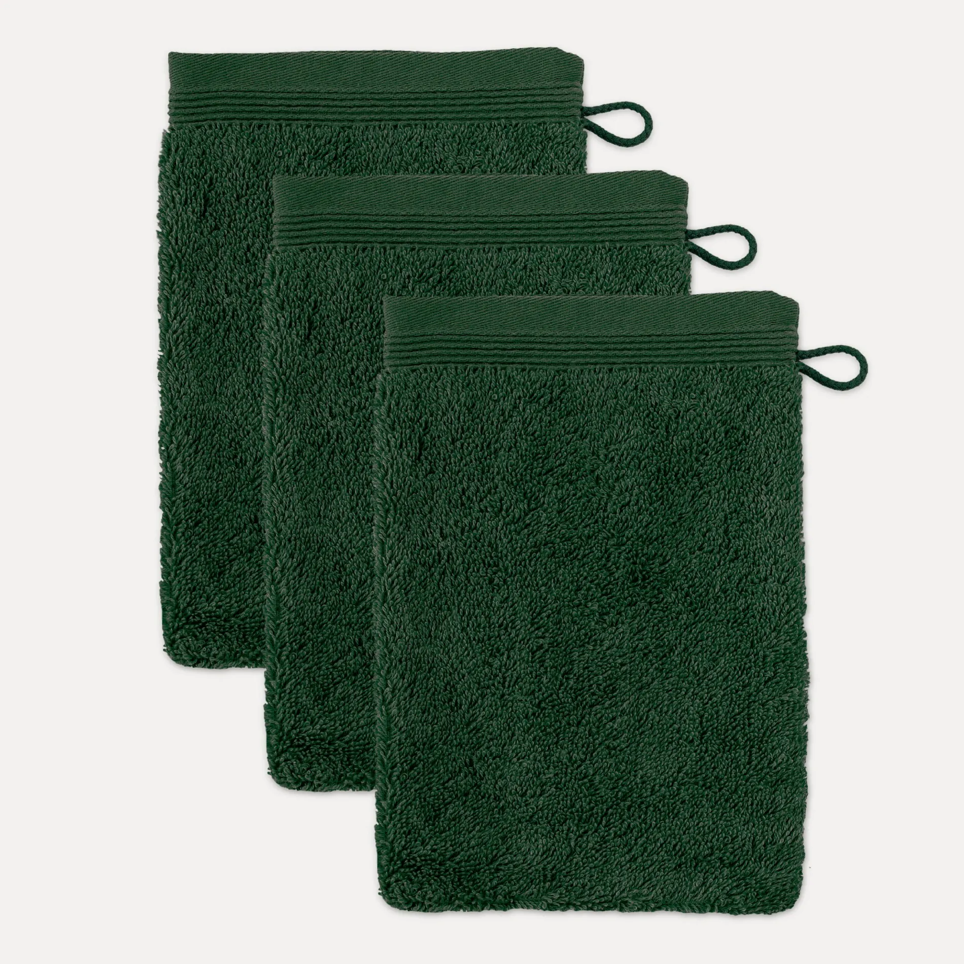 MÖVE Handtuchsets|Waschhandschuhe-Superwuschel Waschhandschuhset 3-TLG(cypress)