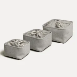 MÖVE Aufbewahrungsboxen-Tweed Aufbewahrungsbox(light grey)