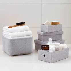 MÖVE Aufbewahrungsboxen-Tweed Aufbewahrungsbox(light grey)