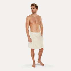 Herren MÖVE Herren|Saunabademäntel-Wellness Kilt Gr. 48/56(nature)