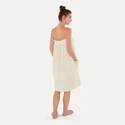 Damen MÖVE Damen|Saunabademäntel-Wellness Sarong Gr. 40/48(nature)
